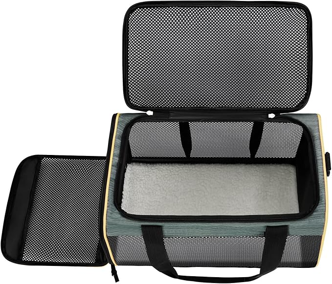 Cat Carrier Airline Approved Pet Carrier,Dog Carrier Soft-Sided Pet Travel Carrier Maximum Pet Weight 17 Pounds 17.5“x10 x10