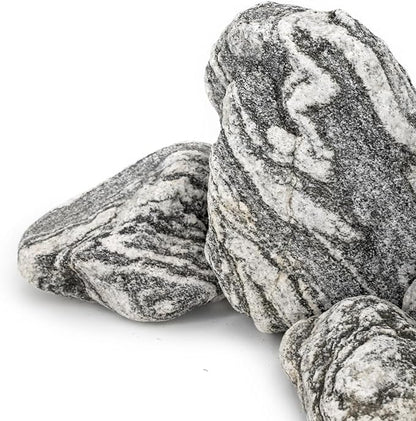 Silver Seiryu Rock Aquarium Rocks 40lb Natural Mountain Stone for Fish Tanks, Aquascaping, Terrariums, Bonsai, Garden Landscaping & Reptile Habitats(2-10inch 12-14Pcs)