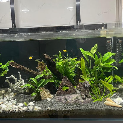 M2cbridge Aquarium Decor Castle Shipwreck Ornament Underwater Landscape(Egyptian Pyramid)