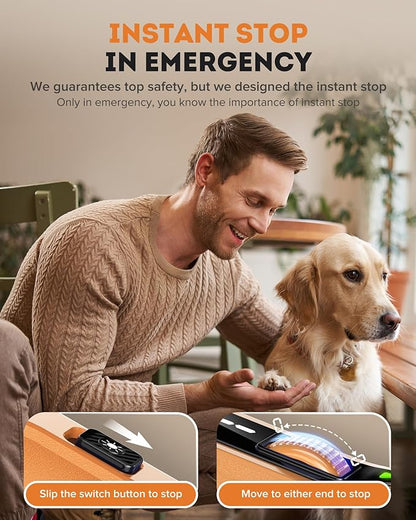 YABIFE 7-Speed Dog Nail Trimmers, Professional Dog Nail Grinder with Light - Heavy Duty Pet Nail Grinder for Dogs/Cats/Birds/Small Animals - Whisper Quiet, Single Hand Operation