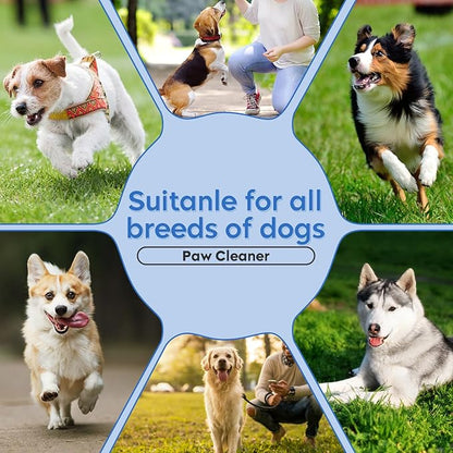 Dog Paw Cleaner,Dog Paw Wash Care for Dogs Large Medium Small XL Breed,3 Pack Waterless Foam with Silicone Scrubber, Dogs Cats Feet Paw Cleaner