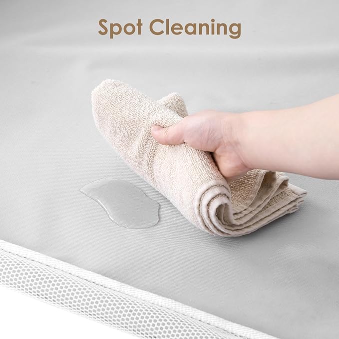 EHEYCIGA 42x42x26 Inches Puppy Playpen for Dogs & Cats Indoor or Outdoor - Dog Play Pen with Door, Dog Fence for Small Pets with Heavy-Duty Oxford & Steel Frame, with Cover