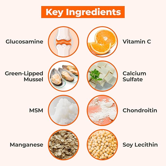 Pawlabs G-Max Joint Support for Dogs - Maximum Strength Hip & Joint Supplement with Glucosamine, Chondroitin, MSM etc - Relieves Arthritis Pain & Hip Dysplasia - Bacon Flavor, 60 Chews