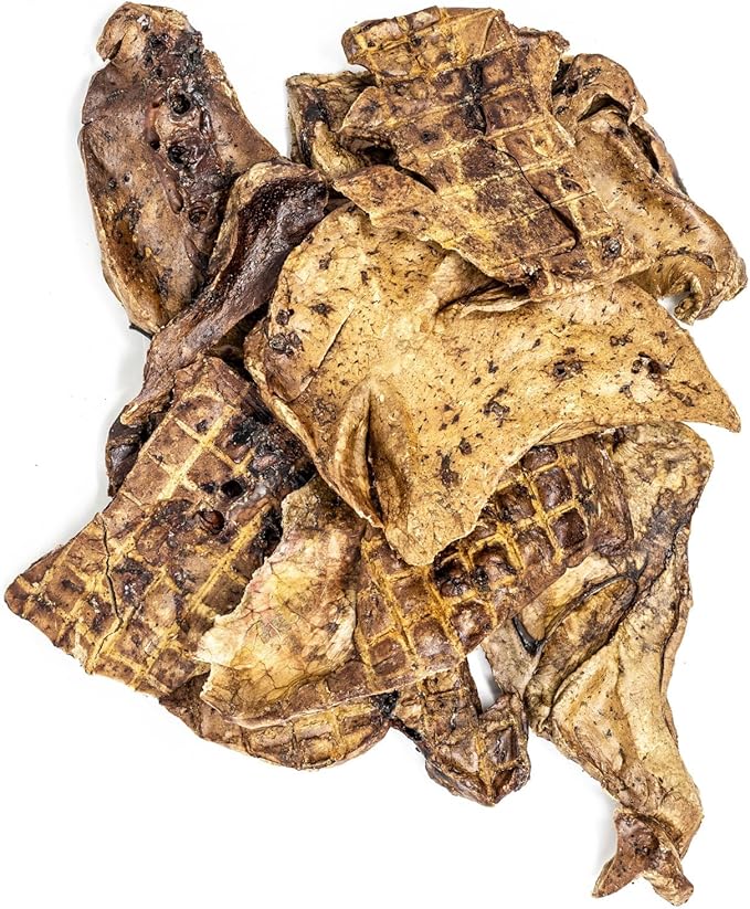 Dehydrated Lamb Lung Dog Treats - 2 Pound Big Bag, All-Natural, Made in USA - High Protein, Low Fat - Slow Roasted Oven Baked A Healthy Rawhide Alternative for All Dogs