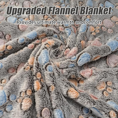 Dog Blankets for Dogs, Large Dog Blanket Dog Cat Soft Fuzzy Blankets Washable,Comfort Flannel Cow Print,Fuzzy Soft Blankets for Dogs,Pet Blanket,Reversible Cow Print,40 x 31 inch