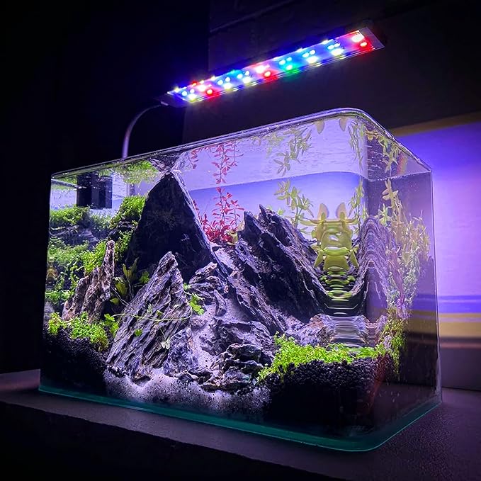 2-6 Inches Natural Seiryu Stone 4 PCS Aquarium Rocks for Aquascaping, Aquarium Landscaping, Terrariums, Fish Tank Decoration, Vivariums, Paludarium, Reptile and Amphibian Enclosures