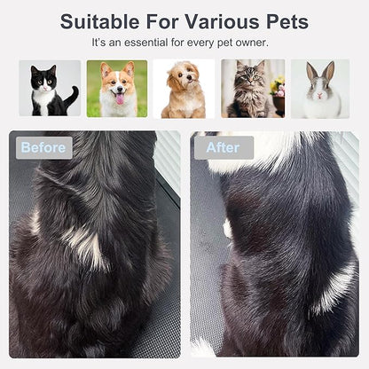 5 IN 1 Pet Grooming Kit,Dog&Cat Self Cleaning Slicker Brush for Shedding.Dematting&Deshedding&Undercoat Dog Brush,Dog Hair Brush,Suitable for Small&Large,Long&Short Haired Pets.(Blue)