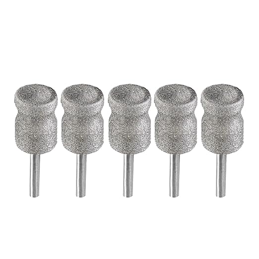 BGTEC Diamond Rotary Pet Nail Grinder Bits Dog Nail Grinder Replacement Head -5PCS 1/8" Replacement Grinder Wheel for Animals Nail Care(D)