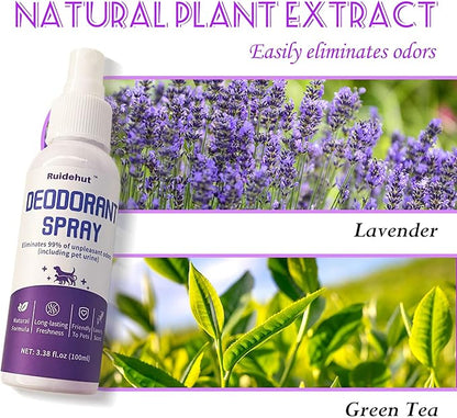 Dog Potty Training Spray & Dog Deodorant Spray, Assisted Puppy Potty Trainingï¼_liminate Dog Urine Odor, (3.38 Fl Oz Spray Set)