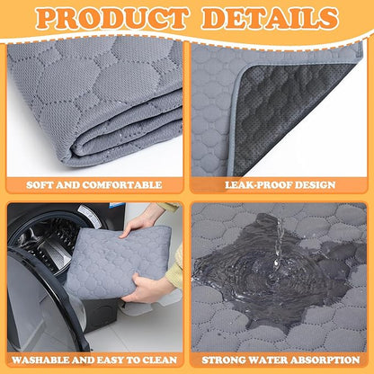 Whelping Box for Dogs and Puppies 48x48x18 inch Pet Whelping Box with Washable Pee Pads and Collapsible Dog Bowl for Medium Small Dogs