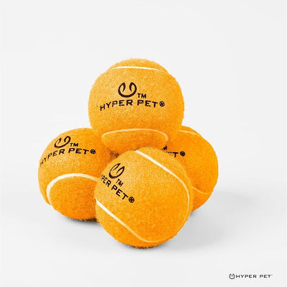 Hyper Pet Tennis Balls for Dogs (Pet Safe Ball for Exercise and Training) Interactive Dog Toys work with Hyper Pet K9 Kannon K2 Dog Ball Launcher - 4 Pack 2.5" Orange