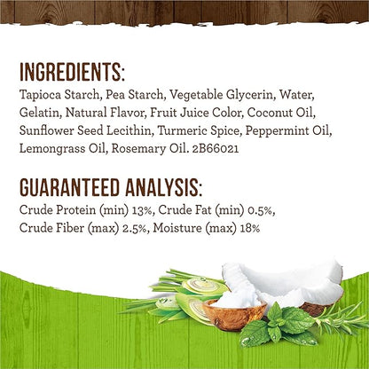 Merrick Fresh Kisses Natural Dental Chews Infused With Coconut And Botanical Oils For Small Dogs 15-25 Lbs - 9 ct. Bag