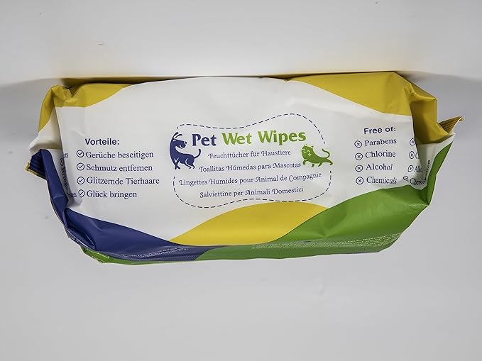 Dog Wipes for Paws and Butt, Pet Wipes for Dog Cat, Unscented Hypoallergenic Thick Dog Grooming Wipes for Cleaning Deodorizing, Puppy Wipes for Face Eye Ears Body Bath, 2Pack/200 Count