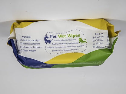 Dog Wipes for Paws and Butt, Pet Wipes for Dog Cat, Unscented Hypoallergenic Thick Dog Grooming Wipes for Cleaning Deodorizing, Puppy Wipes for Face Eye Ears Body Bath, 2Pack/200 Count