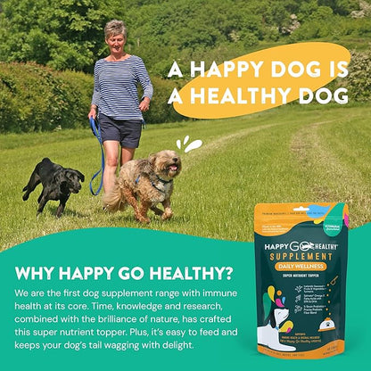 Daily Wellness Supplements for Dogs | Probiotic & Prebiotic Benefits with Fish Oil & Seaweed to Keep Your Dog Beaming All Day Long | All Breeds and Sizes | 60 Count