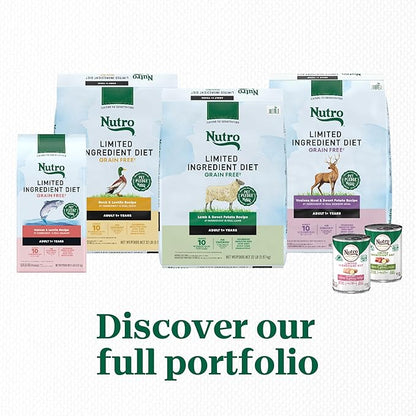 Nutro Limited Ingredient Diet Adult Dry Dog Food, Lamb & Sweet Potato Recipe, 4 lbs.