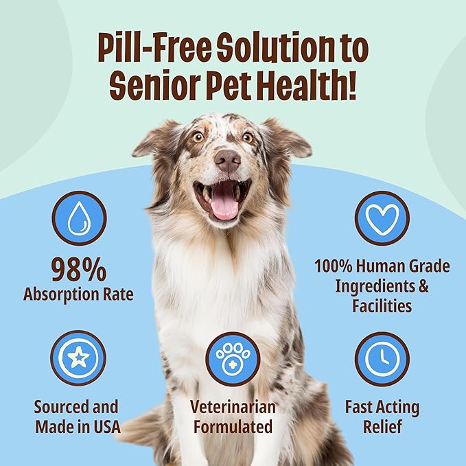 Licks - Dog Joint + Heart Supplement - Omega 3 Fish Oil + Glucosamine - LiquiPaks - 10 Use