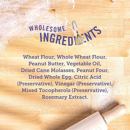 Three Dog Bakery Itty Bitty Bones Baked Dog Treats, Peanut Butter, 32 oz, (320123)