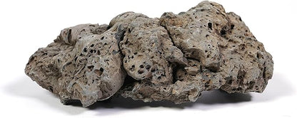 LANDEN Black Icelandic Lava Stone Natural Rocks (18lbs, 3~11 inches,11pcs) for Aquariums, Paludariums, Terrariums, Caves and Rocky Peaks, Mountainous Desert Landscapes