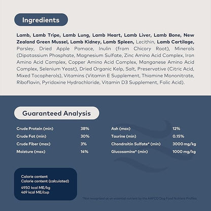 ZIWI Peak Air-Dried Dog Food  Lamb - All Natural, High Protein, Grain Free, Limited Ingredient w/ Superfoods (140.8oz)