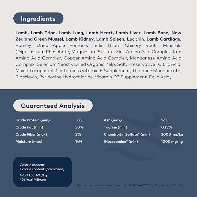 ZIWI Peak Air-Dried Dog Food  Lamb - All Natural, High Protein, Grain Free, Limited Ingredient w/ Superfoods (35.2oz)