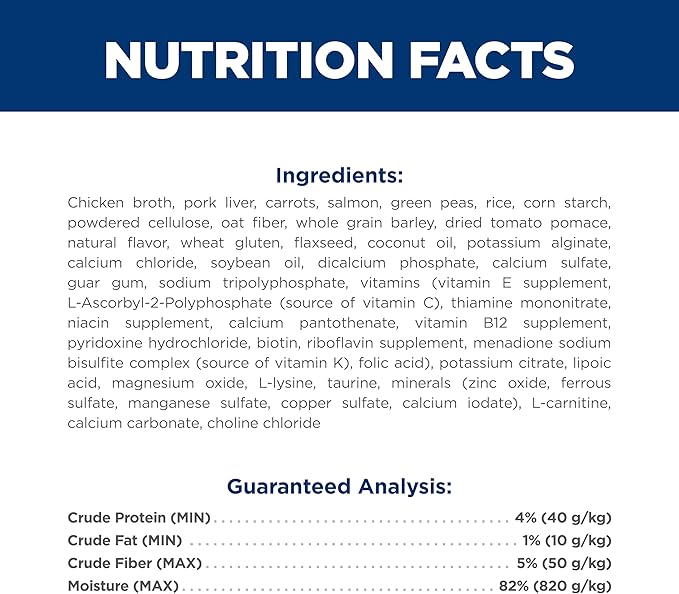 Hill's Science Diet Perfect Weight, Adult 1-6, Weight Management Support, Wet Dog Food, Salmon & Vegetables Stew, 2.8 oz Pouch, Case of 24