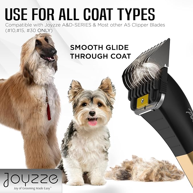 A5 Clipper Stainless Steel Comb Set  Grooming Guide Combs for Dogs, Cats & Horses  Fits Detachable Blades #10, #15, #30  Not Compatible with 5-in-1 Clippers