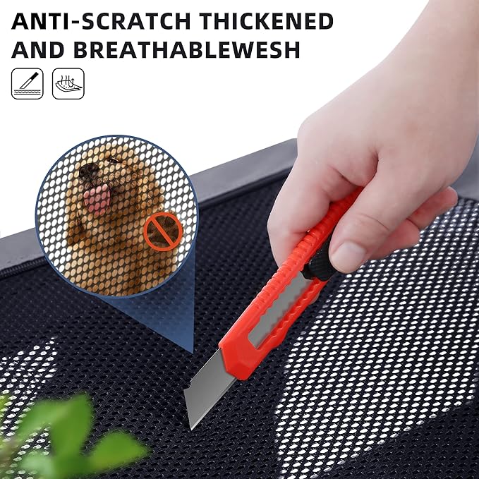 Petprsco Portable Dog Crate - 32"x23"x23" Collapsible Dog Travel Crate for Medium/Large Dogs with Soft Blanket, Foldable Bowl & Poop Bag Dispenser - Indoor & Outdoor Use