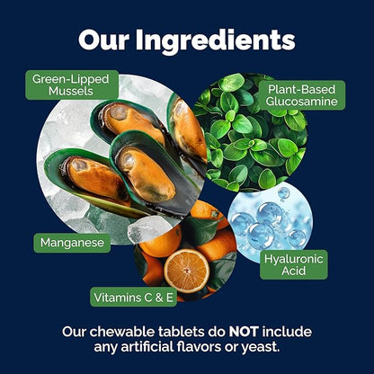 YuMOVE Hip & Joint Supplement for Dogs with Glucosamine, Hyaluronic Acid, Green Lipped Mussel & Omega 3 Joint Supplement - Regular or Advanced Strength (300ct, Chewable Tablets)