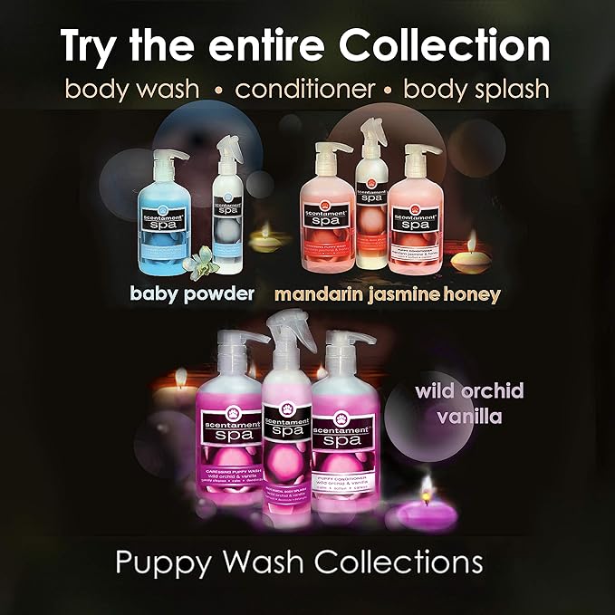Best Shot Scentament Spa Puppy Conditioner, Mandarin Jasmine Honey Fragrance, pH Balanced and Hypoallergenic Skin Care Product for Any Dog, Cat, Puppy, and Kitten, 1 Gallon