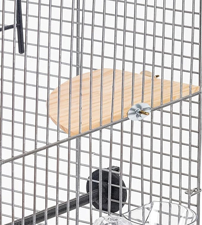 Bird Perch Platform Stand Wooden Parrot Perch Corner 6.7 Inches Fan Shape Playground Cage Accessories Parrot Stand Flat Perches for Bird Cages Corner Shelf for Birds Parrots Hamster Gerbil