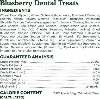 Greenies Teenie Dental Dog Treats, Blueberry Flavor, 12 oz. Pack (43 Treats)
