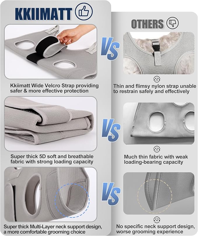 Dog Grooming Hammock,XX-Large Dog Sling for Nail Trimming, Dog Nail Clipper Harness,Dog Restraint Holder for Pet Grooming Suspension Hanger