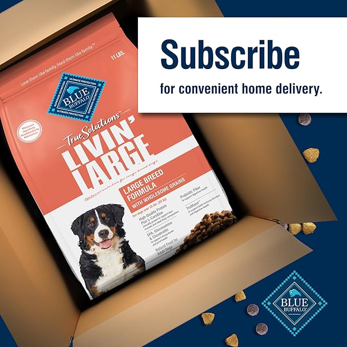 Blue Buffalo True Solutions Large Breed Care Natural Dry Dog Food for Adult Large Breed Dogs, Chicken, 11-lb. Bag