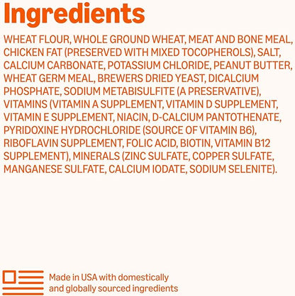 Amazon Basics Peanut Butter Flavor Biscuits Dog Treats 5 lb. Box