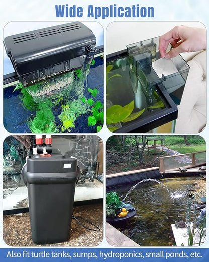 Pawfly 8-Layer Aquarium Filter Pad, 47 x 12 Inch High Density Multi-Layer Filter Floss Bio Foam, Filter Sponge Pad for Freshwater Saltwater Fish Tanks and Ponds, Cuttable Aquarium Filter Media Pad