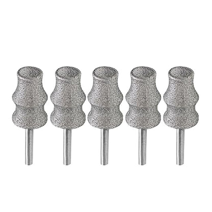 Diamond Rotary Pet Nail Grinder Replacement Heads Dog Nail Grinder Bit-BGTEC 5PCS 1/8" Diamond Replaceable Tip for Pet Claw Grooming(C)