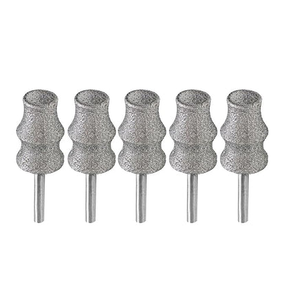 BGTEC Diamond Rotary Pet Nail Grinder Bits Dog Nail Grinder Replacement Head -5PCS 1/8" Replacement Grinder Wheel for Animals Nail Care(C)