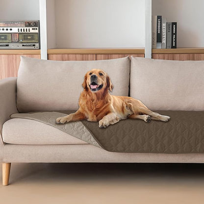 gogobunny 100% Double Sided Waterproof Dog Blanket Soft Pet Bed Cover Reversible Protect Furniture Couch Sofa Car for Puppy Cat Kids (Dark Walnut/Light Walnut, 30x70 Inch (Pack of 1))