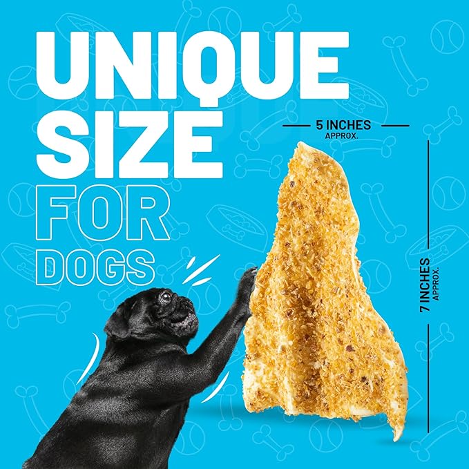 Sitka Farms Bully Dusted Cow Ears for Dogs 8 Count - Premium Rawhide Free Dog Chews - Beef Natural Dog Treats for Small, Medium and Large Dogs - Doggie Dental Care - Healthy Long Lasting Beef Ear