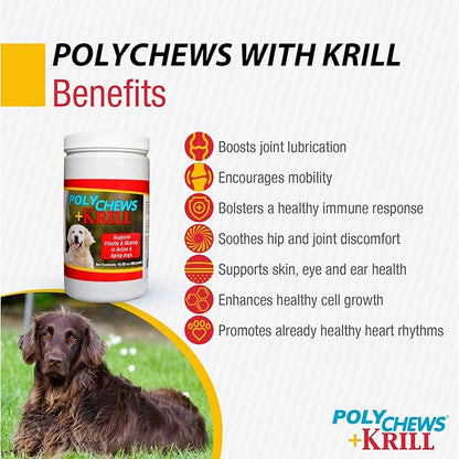 Bimeda Advanced Formula with Krill and Beta Glucans, Soft Chews for Joint Support and Overall Health, 120ct