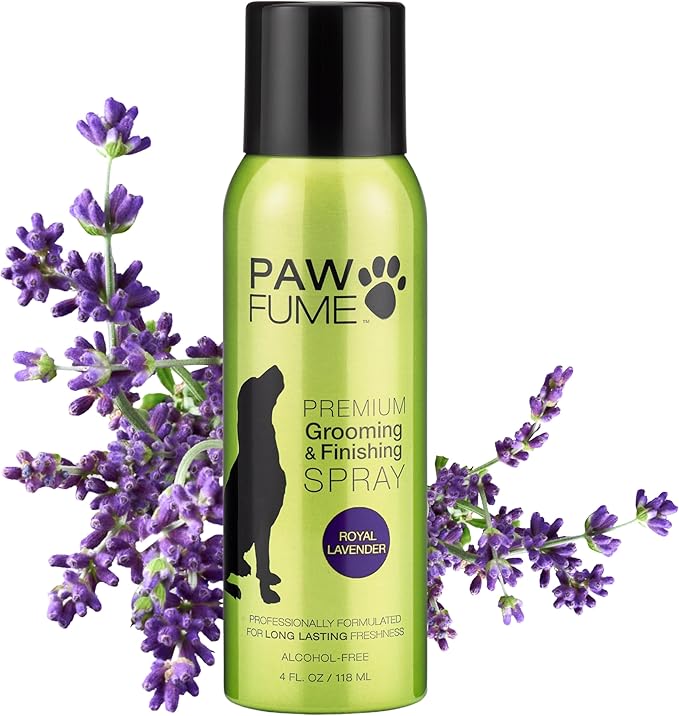 PAWFUME Dog Detangler Grooming Spray, Royal Lavender, 1-Pack  Keeps Pups Fresh All Day  Hypoallergenic, Alcohol-Free, Detangling & Moisturizing  Salon-Quality Dog Necessities for Coat & Fur Care
