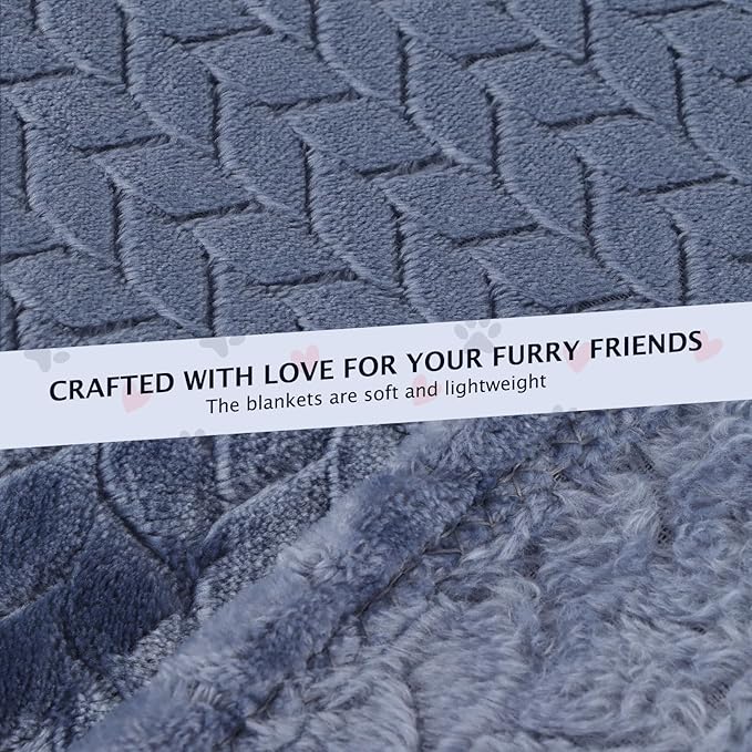 BVAGSS 6 Pack Small Dog Blanket, Super Soft Warm Pet Cover Blankets, Wheat Ears Print Puppy Fleece Flannel Blanket for Small Medium Dogs and Cats MW003