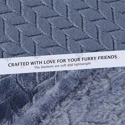 BVAGSS 6 Pack Small Dog Blanket, Super Soft Warm Pet Cover Blankets, Wheat Ears Print Puppy Fleece Flannel Blanket for Small Medium Dogs and Cats MW003