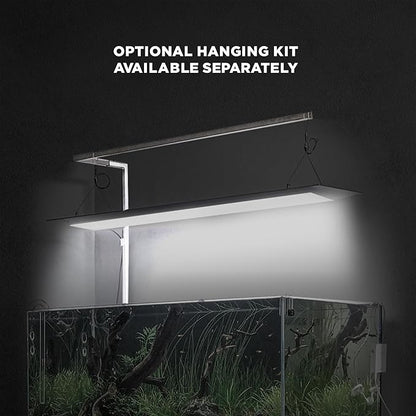 ONF Flat One+ 36 Inch 24/7 Cycle Aquarium Light, Blue White Full Spectrum Colorfull LED Light, Fish Tank Light Brightness Dimmable & Color Temperature APP Controlled, Sunrise & Sunset, Pendant Style