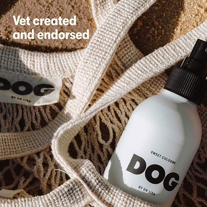 DOG by Dr Lisa - Calm Cologne - With Lavender, Bergamot, Frankincense & Chamomile - Natural Dog Perfume - Pet Deodorant Spray - Plant-Based Essential Oils - Vegan - 4.2oz