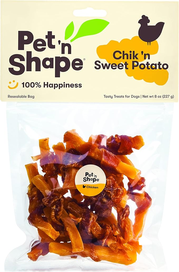 Pet 'n Shape Sweet Potato Chews Jerky Dog Treats - 8 Ounce