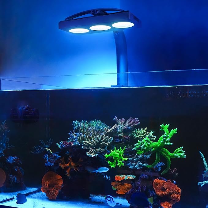 NICREW HyperReef 200 Gen 2 Reef LED Light, 200W Reef Aquarium Lighting for SPS LPS Corals and Saltwater Fish Tanks, Enhanced Violet and Blue Spectrum, Wide Angle Lens, 5 Channels Fully Programmable