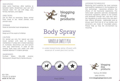 Dog Perfume Spray Long Lasting - Pet Odor Eliminator - Dog Cologne Spray - Premium Dog Deodorant Spray for Smelly Dogs - Refreshing Dog Deodorizer Spray for Grooming