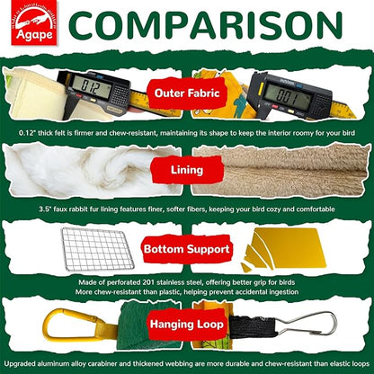 Winter Warm Bird Nest for Cage (Garden, S)